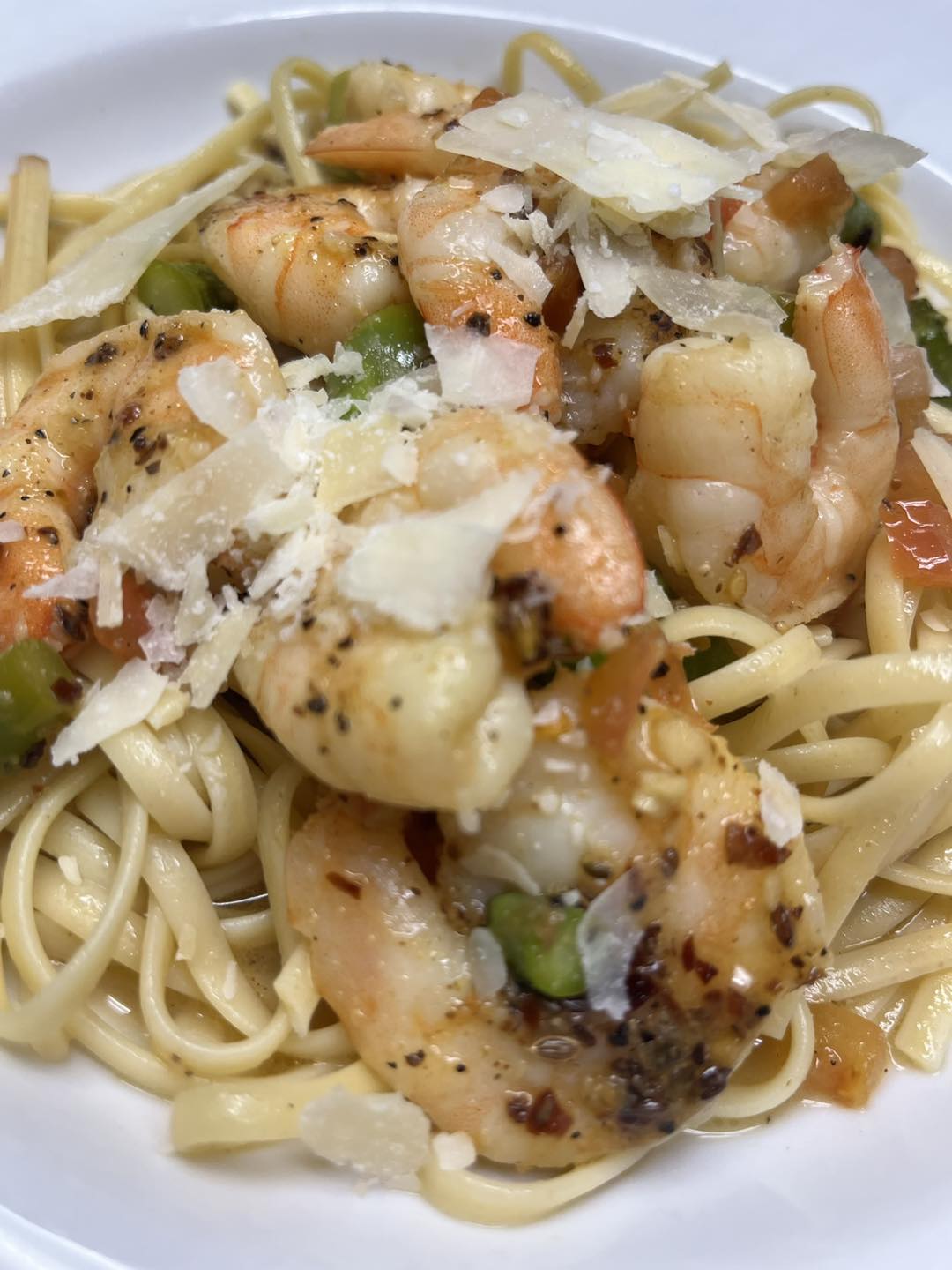 shrimp pasta entree